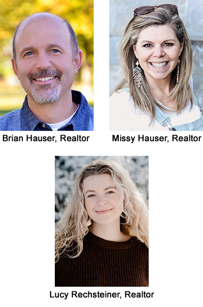 The Hauser Team — Brian Hauser, Missy Hauser, and Lucy Rechsteiner
